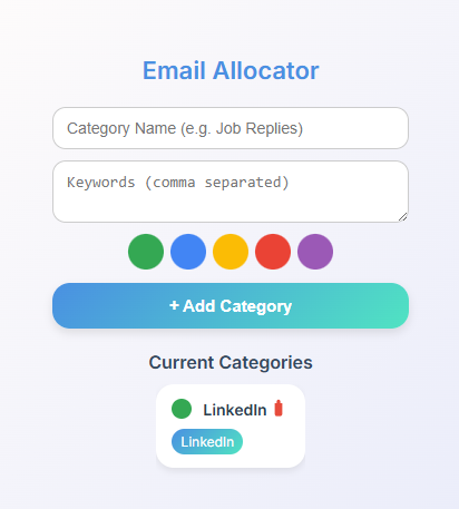 Email Allocator Browser Extension visual 1
