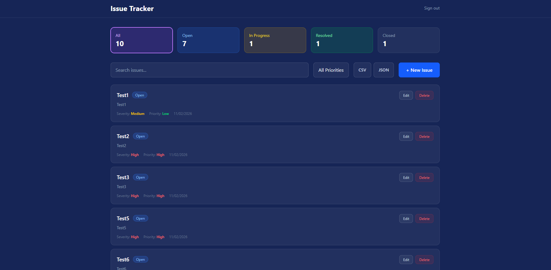 Full-Stack Issue Tracker visual 2