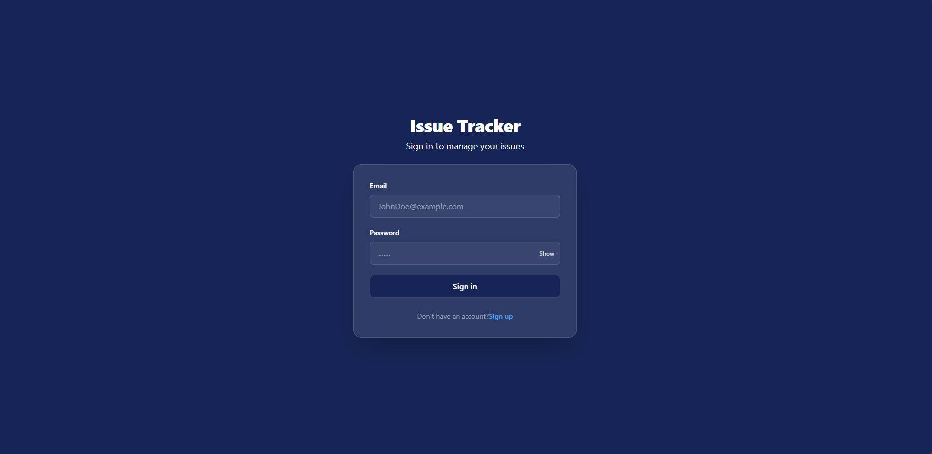 Full-Stack Issue Tracker visual 1